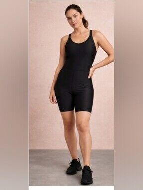 NWOT Old Navy Black Active Powersoft Go Dry Romper, Large Tall